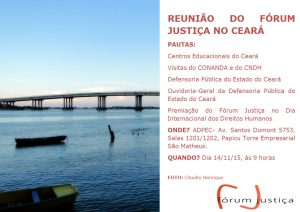 Fórum Justiça no Ceará- reunião